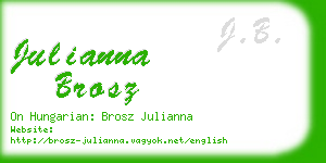 julianna brosz business card